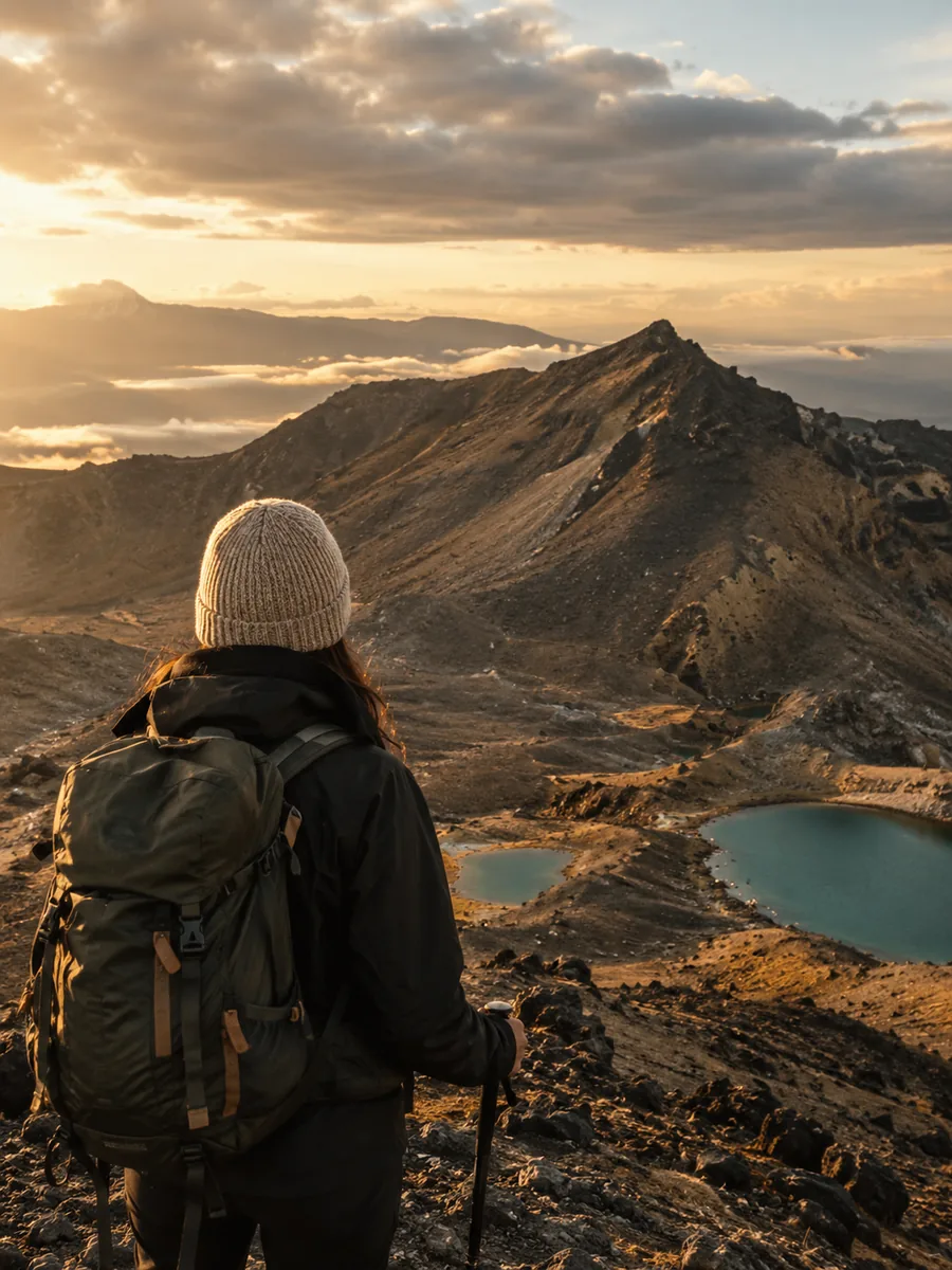 Vue sur le Tongariro Alpine Crossing